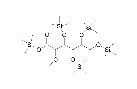 Hexonic acid, 2-O-methyl-3,4,5,6-tetrakis-O-(trimethylsilyl)-, trimethylsilyl ester