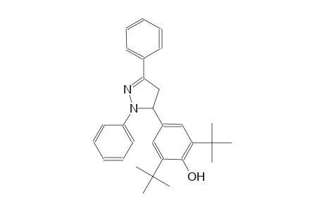 2,6-ditert-butyl-4-(1,3-diphenyl-4,5-dihydro-1H-pyrazol-5-yl)phenol