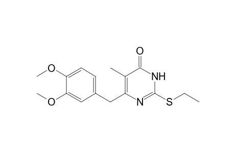 2-(ethylthio)-5-methyl-6-veratryl-1H-pyrimidin-4-one