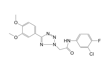 N-(3-chloro-4-fluorophenyl)-2-[5-(3,4-dimethoxyphenyl)-2H-tetraazol-2-yl]acetamide