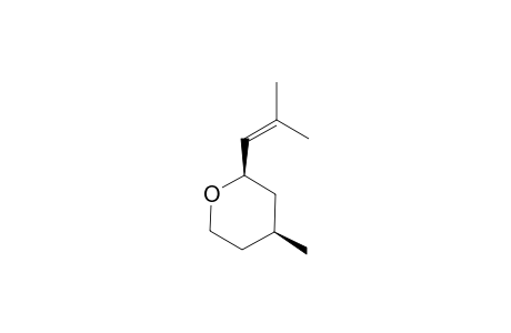 (2R,4S)-4-methyl-2-(2-methylprop-1-enyl)oxane