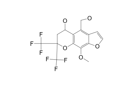 4,9-DIMETHOXY-7,7-BIS-(TRIFLUOROMETHYL)-6,7-DIHYDRO-5H-FURO-[3,2-G]-CHROMAN-5-OL