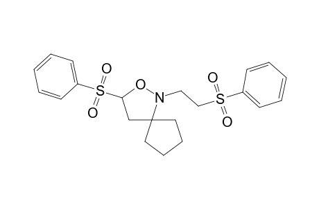 3-(Phenylsulfonyl)-1-[2-(phenylsulfonyl)ethyl]-2-oxa-1-azaspiro[4.4]nonane