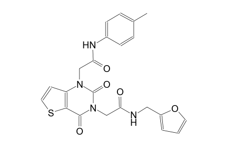 3-[4-(furan-2-yl)-2-oxobutyl]-1-[3-(4-methylphenyl)-2-oxopropyl]-1H,2H,3H,4H-thieno[3,2-d]pyrimidine-2,4-dione