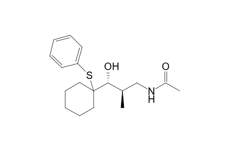 anti-(2RS,3RS)-N-{3-Hydroxy-2-methyl-3-[1-(phenylthio)cyclohexyl]propyl}acetamide