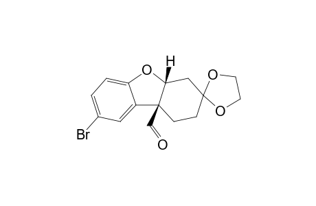 cis-3,3-(Ethylenedioxy)-8-bromo-9b-formyl-1,2,3,4,4a,9b-hexahydrodibenzo[b,d]furan