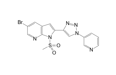 5-Bromo-1-(methylsulfonyl)-2-(1-(pyridin-3-yl)-1H-1,2,3-triazol-4-yl)-1H-pyrrolo[2,3-b]pyridine