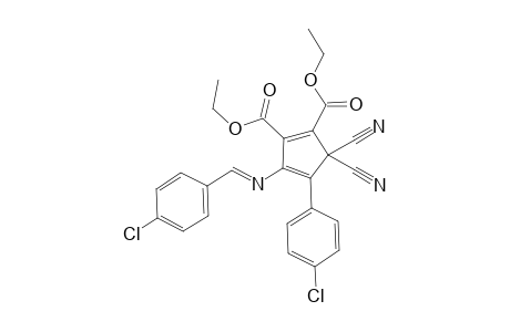 Diethyl 4-(4-Chlorophenyl)-3-{[(E)-(4-chlorophenyl)methylidene]amino}-5,5-dicyanocyclopenta-1,3-diene-1,2-dicarboxylate