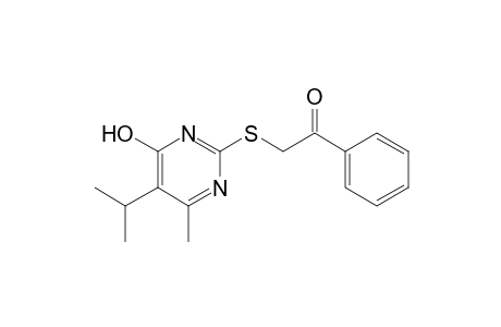 2-[(4-Hydroxy-5-isopropyl-6-methyl-2-pyrimidinyl)sulfanyl]-1-phenylethanone