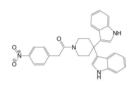 1H-indole, 3-[4-(1H-indol-3-yl)-1-[(4-nitrophenyl)acetyl]-4-piperidinyl]-