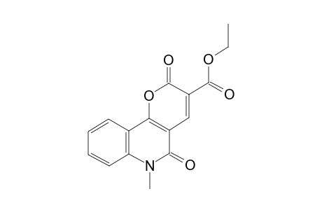 6-Methyl-2,5-dioxo-5,6-dihydro-2H-pyrano[3,2-c]quinoline-3-carboxylic acid ethyl ester