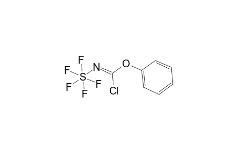 (1Z)-N-pentafluoropersulfuranyl-1-phenoxy-formimidoyl chloride
