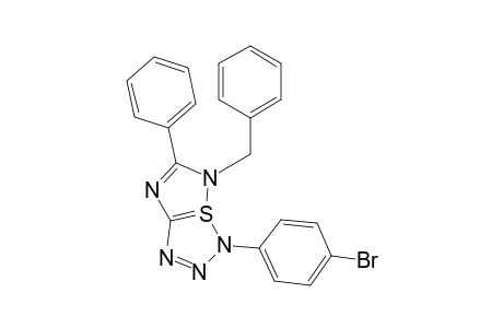 6-Benzyl-1-(4'-bromophenyl)-5-phenyl-6a-.lambda.4.-thia-1,2,3,4,6-pentaazapentalene
