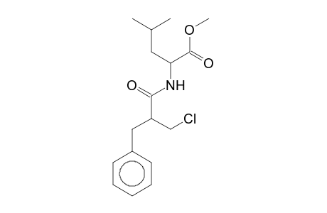 2-(2-Benzyl-3-chloro-propionylamino)-4-methyl-pentanoic acid, methyl ester