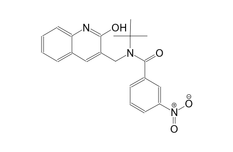 N-(tert-butyl)-N-[(2-hydroxy-3-quinolinyl)methyl]-3-nitrobenzamide