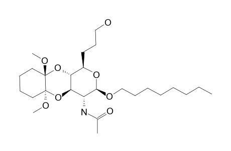 OCTYL-2-ACETAMIDO-2,6,7-TRIDEOXY-3,4-O-[(1'S,2'S)-DIMETHOXYCYCLOHEXYLIDENE]-BETA-D-GLUCOOCTPYRANOSIDE