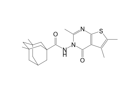 3,5-dimethyl-N-(2,5,6-trimethyl-4-oxothieno[2,3-d]pyrimidin-3(4H)-yl)-1-adamantanecarboxamide