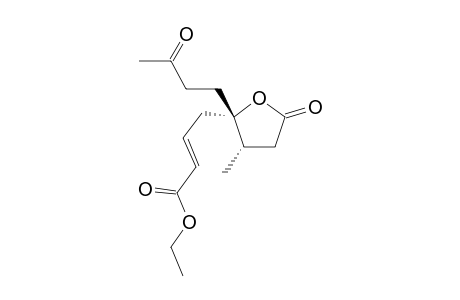 5-(3-(Ethoxycarbonyl)allyl)-4-methyl-5-(3-oxobutyl)-2(3H)-dihydrofuranone