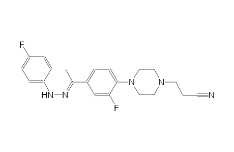 1-piperazinepropanenitrile, 4-[2-fluoro-4-[(1E)-1-[(4-fluorophenyl)hydrazono]ethyl]phenyl]-