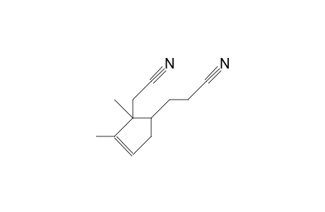 3-[(1R,2S)-2-Cyanomethyl-2,3-dimethyl-cyclopent-3-en-1-yl]-propionitrile