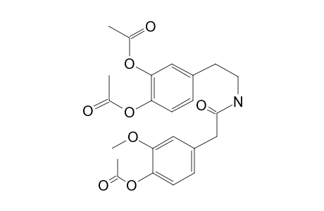 Benzeneethanamine, 4,5-diacetoxy-N-[[4-acetoxy-5-methoxyphenyl]acetyl]-