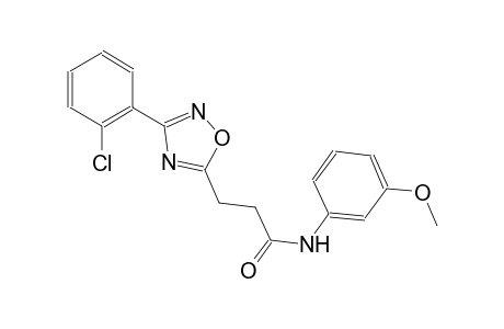 3-[3-(2-chlorophenyl)-1,2,4-oxadiazol-5-yl]-N-(3-methoxyphenyl)propanamide