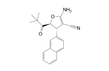 (44S*,5S*)-2-Amino-4-(naphthalen-2-yl)-5-pivaloyl-4,5-dihydrofuran-3-carbonitrile