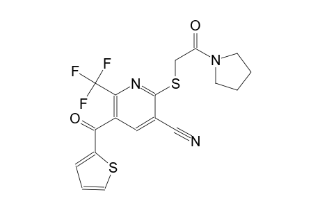 3-pyridinecarbonitrile, 2-[[2-oxo-2-(1-pyrrolidinyl)ethyl]thio]-5-(2-thienylcarbonyl)-6-(trifluoromethyl)-