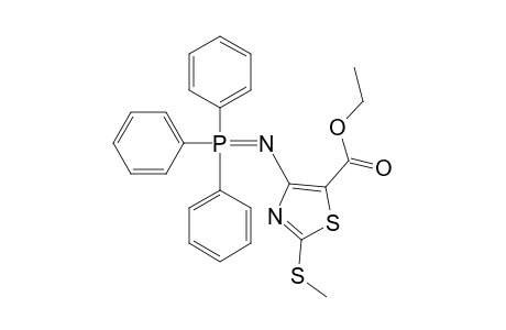 2-(methylthio)-4-(triphenylphosphoranylideneamino)-5-thiazolecarboxylic acid ethyl ester