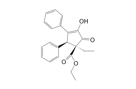 (1S*,5S*)-ethyl 1-ethyl-3-hydroxy-2-oxo-4,5-diphenylcyclopent-3-enecarboxylate