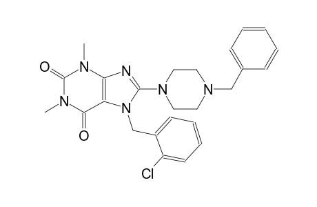 1H-purine-2,6-dione, 7-[(2-chlorophenyl)methyl]-3,7-dihydro-1,3-dimethyl-8-[4-(phenylmethyl)-1-piperazinyl]-