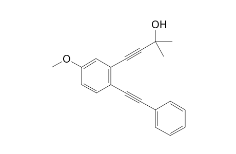 4-(5-methoxy-2-(phenylethynyl)phenyl)-2-methylbut-3-yn-2-ol