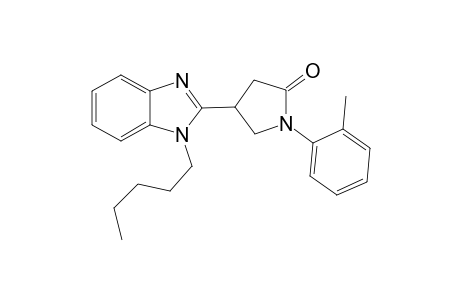 1-(2-Methylphenyl)-4-(1-pentyl-1H-1,3-benzodiazol-2-yl)pyrrolidin-2-one
