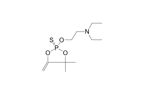 2-(2-DIETHYLAMINOETHOXY)-2-THIO-4,4-DIMETHYL-5-METHYLENE-1,3,2-DIOXAPHOSPHOLANE
