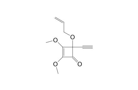 2-Cyclobuten-1-one, 4-ethynyl-2,3-dimethoxy-4-(2-propenyloxy)-