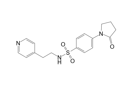 4-(2-ketopyrrolidino)-N-[2-(4-pyridyl)ethyl]benzenesulfonamide