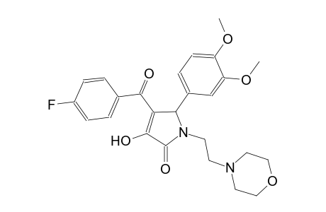 2H-pyrrol-2-one, 5-(3,4-dimethoxyphenyl)-4-(4-fluorobenzoyl)-1,5-dihydro-3-hydroxy-1-[2-(4-morpholinyl)ethyl]-