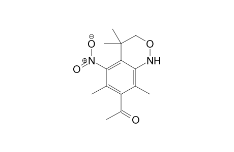 7-Acetyl-4,4,6,8-tetramethyl-5-nitro-1,4-dihydro-3H-2,1-benzoxazine