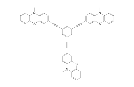3-[2-[3,5-bis[2-(10-methyl-3-phenothiazinyl)ethynyl]phenyl]ethynyl]-10-methylphenothiazine