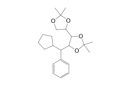 (1S)-1-C-CYCLOPENTYL-1-DEOXY-2,3:4,5-DI-O-ISOPROPYLIDENE-1-C-PHENYL-D-ARABINITOL