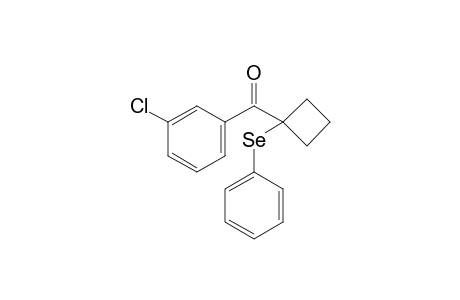 (3-Chlorophenyl)(1-(phenylselanyl)cyclobutyl)-methanone