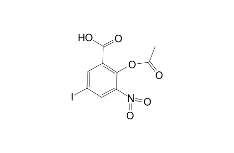 Salicylic acid, 5-iodo-3-nitro-, acetate (ester)