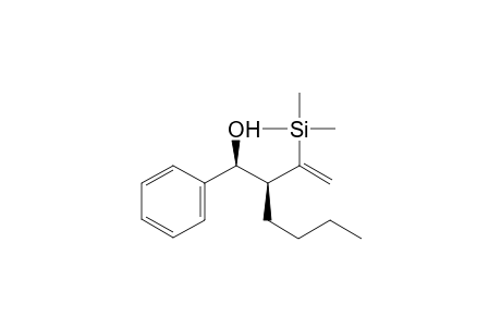(1S*,2S*)-1-Phenyl-2-[(trimethylsilyl)ethenyl]hexan-1-ol