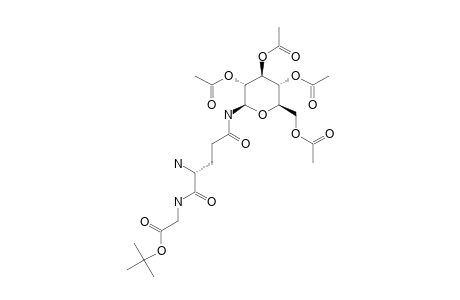 TERT.-BUTYL-N'-(2,3,4,6-TETRA-O-ACETYL-BETA-D-GLUCOPYRANOSYL)-GLUTAMINYLGLYCINATE;H-GLN-(AC-4-BETA-D-GLC)-GLY-O-(T)-BU