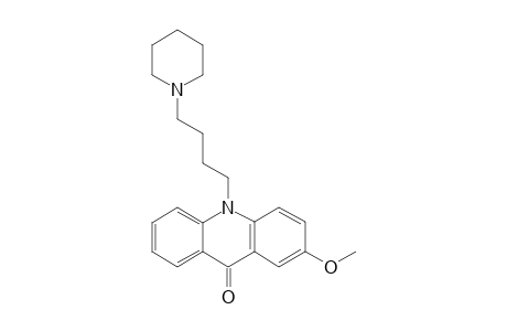 10-(4'-N-PIPERIDINOBUTYL)-2-METHOXYACRIDONE