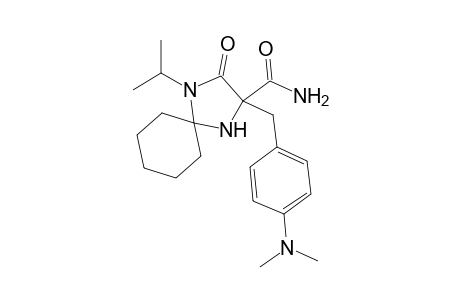 2-[4'-(Dimethylamino)benzyl]-2-(aminocarbonyl)-4-isopropyl-1,4-diazaspiro[4.5]decan-3-one
