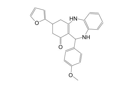3-(2-furyl)-11-(4-methoxyphenyl)-2,3,4,5,10,11-hexahydro-1H-dibenzo[b,e][1,4]diazepin-1-one