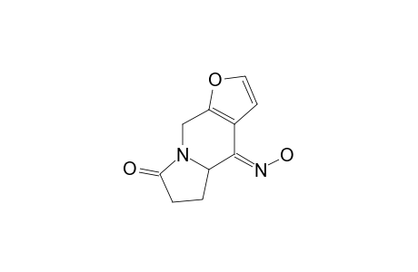 (E)-(+/-)-4,4A,5,6,7,9-HEXAHYDRO-4-OXIMINOFURO-[2,3-F]-INDOLIZIN-7-ONE