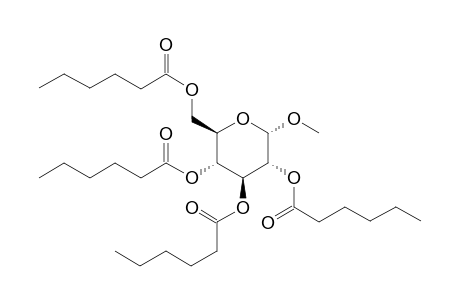 2H-Pyran, 2-hexanoyloxymethyl-3,4,5-tri(hexanoyloxy)-6-methoxy-