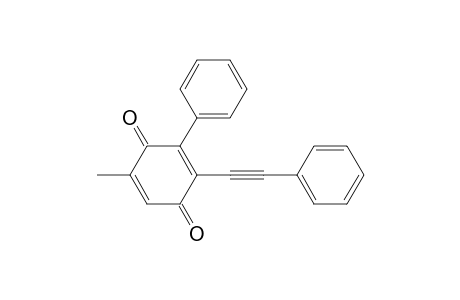 6-Methyl-2-phenyl-3-(2-phenylethynyl)cyclohexa-2,5-dien-1,4-dione